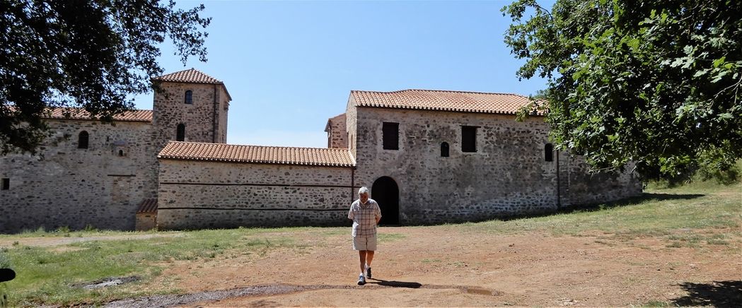 Leaving from Andromonastero.  The visit to this monastery-museum is a very satisfactory experience.