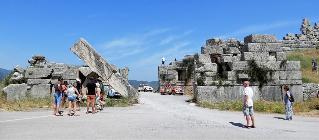 The Arcadian Gate, seen from the side of the ancient city.