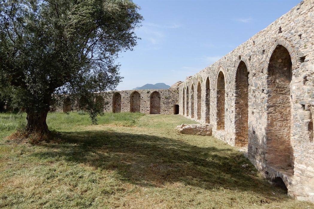 Inside Androusa castle.