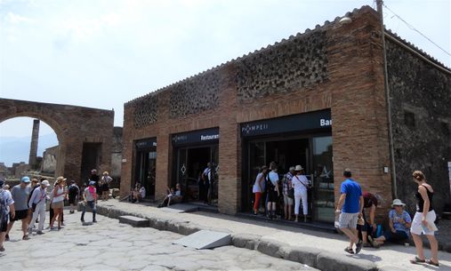 The Pompeii Bar/restaurant in the archeological site.
