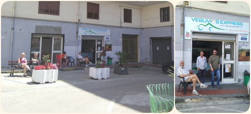'Vesuvio Express' office at Ercolano Scavi train station.