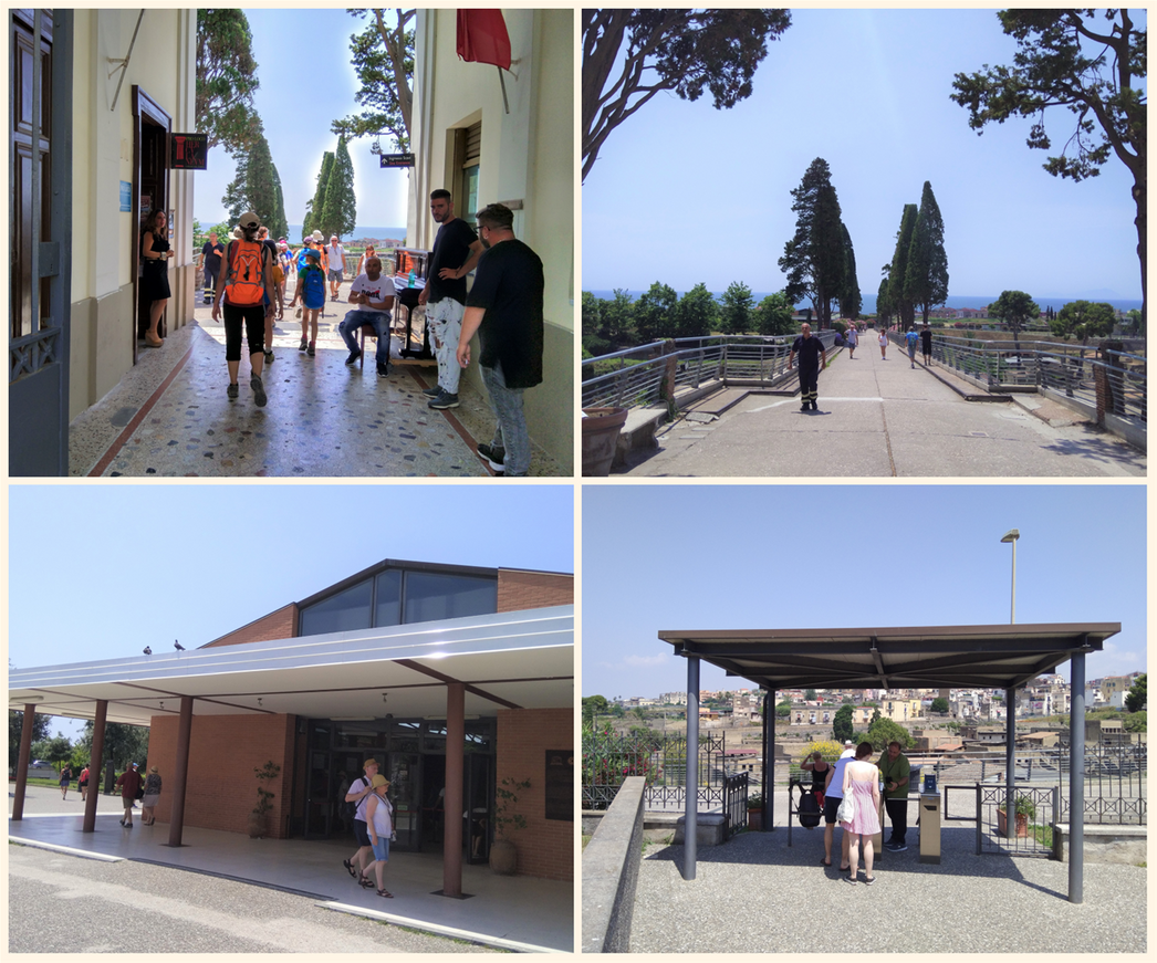 From the arch to the ramp to the ticket office and to ticket check point. Enjoy!