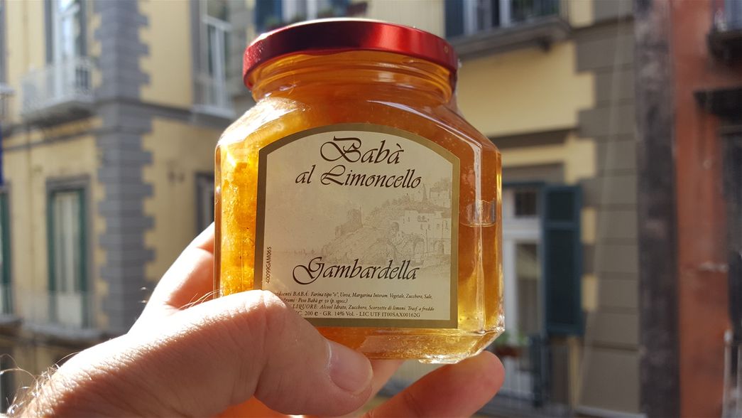 Baba al Limoncello.  A perfect souvenir.