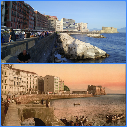 Via Partenope. Today and then.