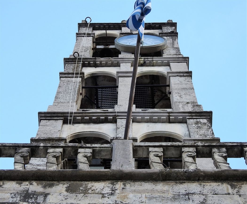 The clock tower in Stemnitsa.