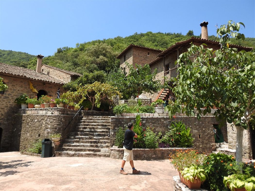 The New Monastery courtyard.