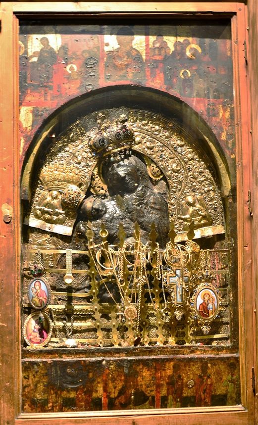 The sacred icon of Virgin Mary.