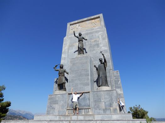 The monument and I.