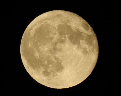 Here's the moon after the eclipse.
