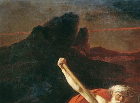 Alexander Dmitrievich Litovchenko( 1835 - 1890). Charon carries souls across the river Styx.