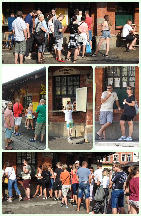 Queue for a zapinkanka at Plac Nowy.