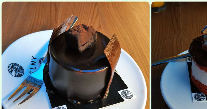 Delicious cakes at Nakielny Cafe.