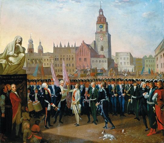 The Town Hall and its Tower at a 1797 painting by Franciszek Smuglewicz.