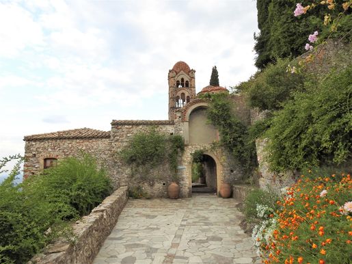 The entrance to the Monastery of Panagia Pantanassa.