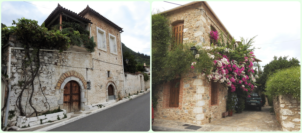 Typical houses in Mystras Village.