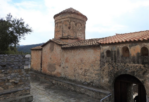 The katholikon of Dekoulou Monastery.