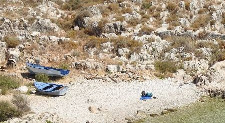 The small fishing cove where the entrance to Hades was.