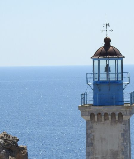 The lighthouse at the tip of Cape Tainaro.