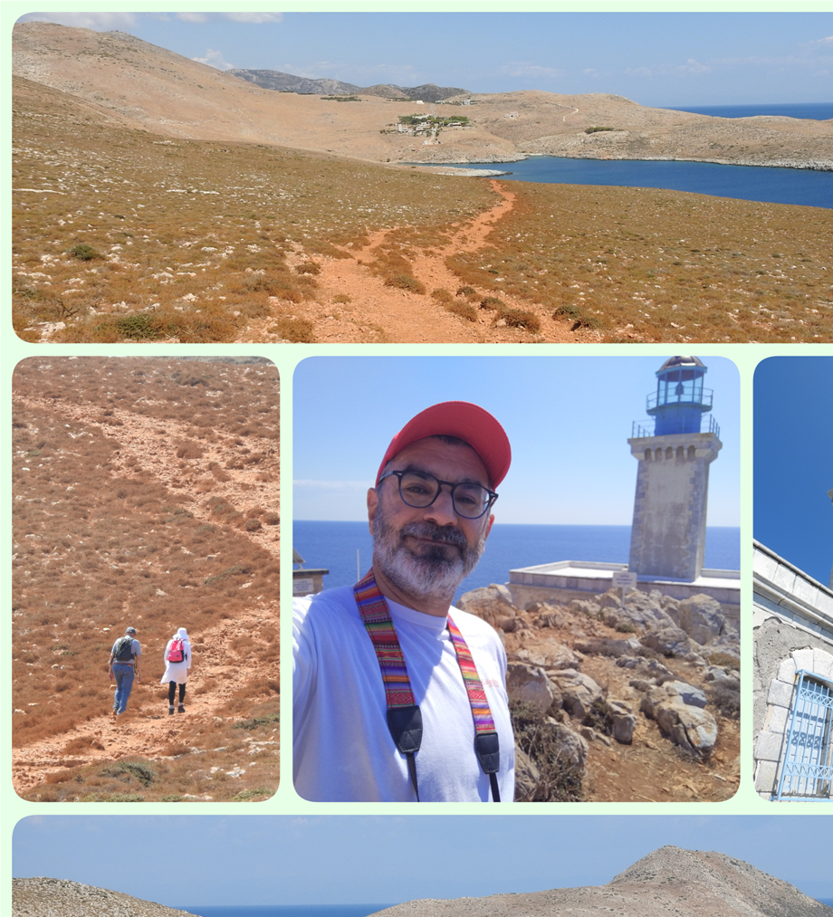Walking to the very end of Cape Tainaro and its lighthouse.