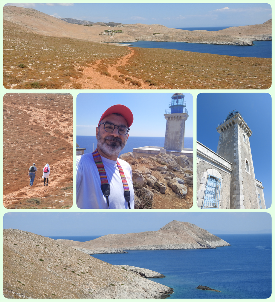 Walking to the very end of Cape Tainaro and its lighthouse.