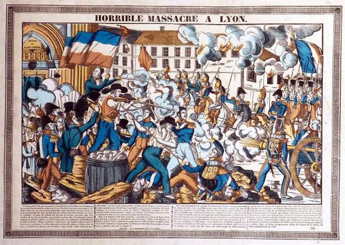 The 1834 canut uprising led to a horrible massacre.