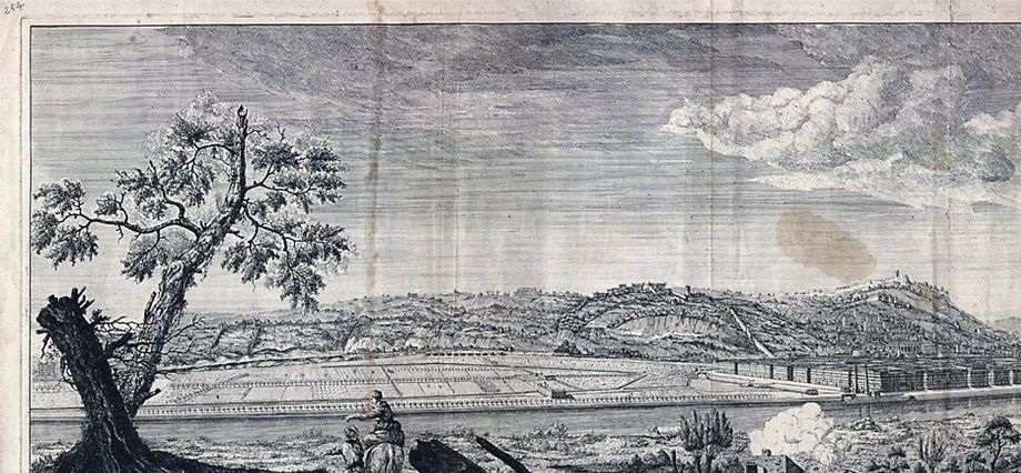 Perspective view of the viabilisation project imagined and undertaken by Antoine Michel Perrache.