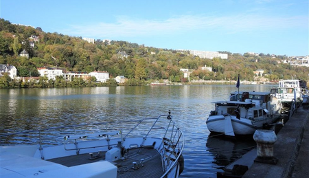 View of the west bank of Saone River.