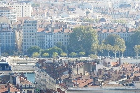 La Place Bellecour, seen from Fourvière.