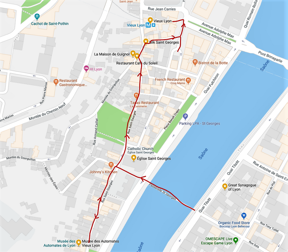 Saint-Georges quarter walk.