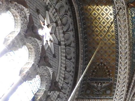 The interior of Basilique Notre Dame de Fourvière.