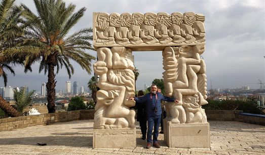 The Gate of Faith sculpture.