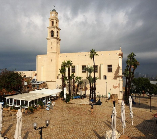 St. Peter's Church seen from Kdumim Square.
