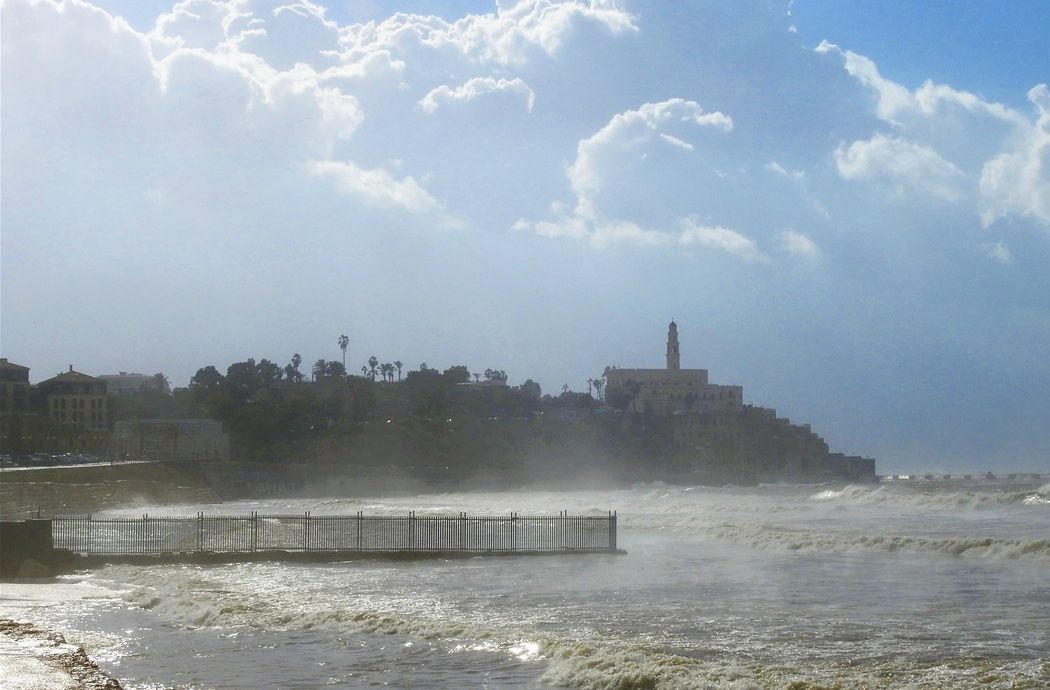 Jaffa seen from Homat HaYam Promenade, Tel Aviv-Yafo.