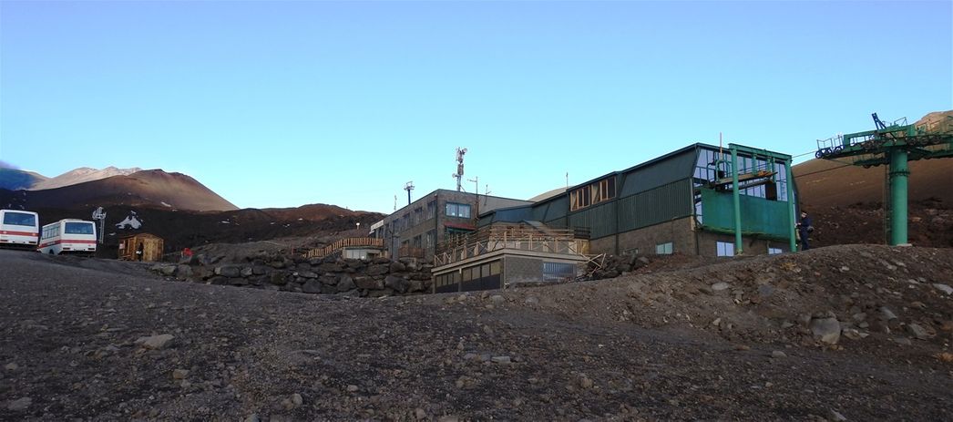 Refugio Montagnola. The upper end of the cable car.
