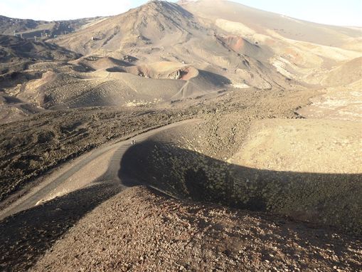 The big crater of the Monti Silvestri Superiore.
