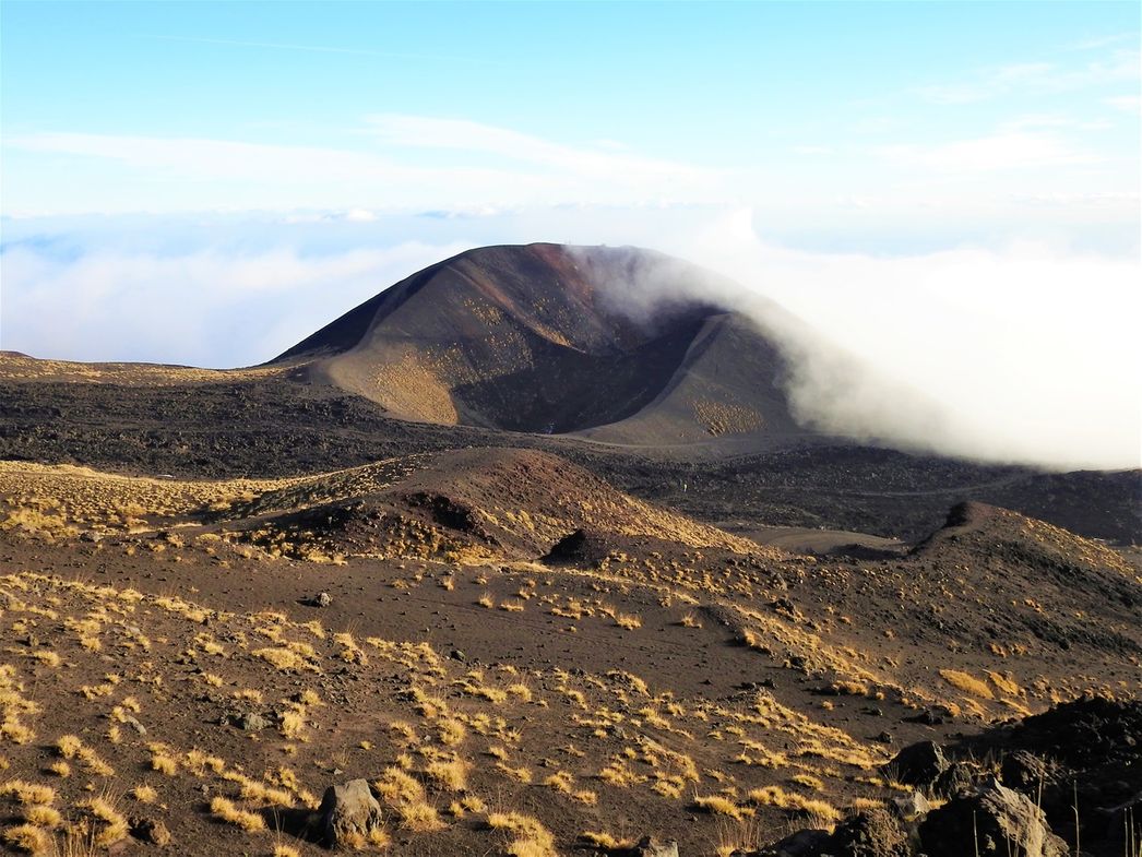 The landscape on Etna is breathtaking.
