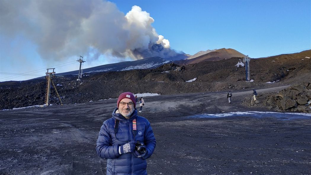 Me and the mighty volcano!