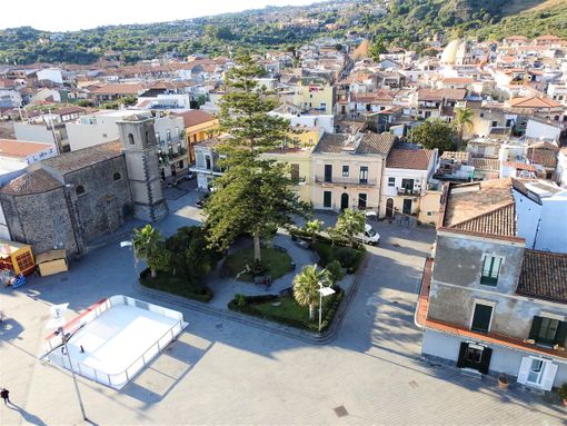 Piazza Castello from above.