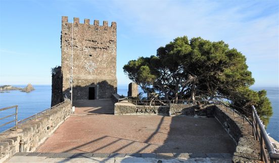 The very top of the castle.