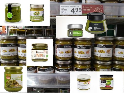 Pesto di Pistacchio is so popular in Sicily, that every brand makes its own.