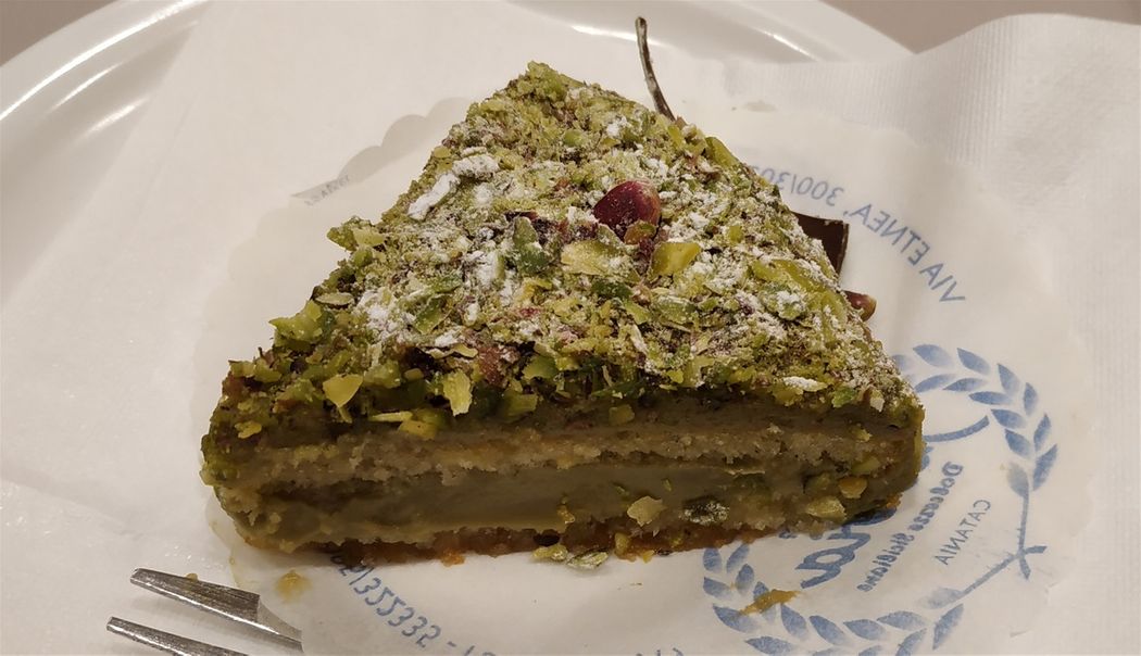 Torta di pistachio.