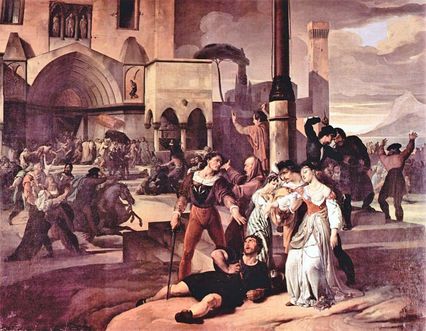 Sicilian Vespers (1846), by Francesco Hayez.
