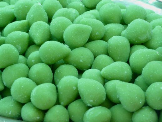 Olivette, marzipan green olives.