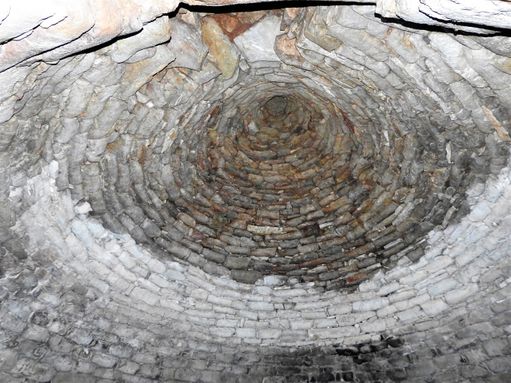 The tholos (vault) of the tomb.