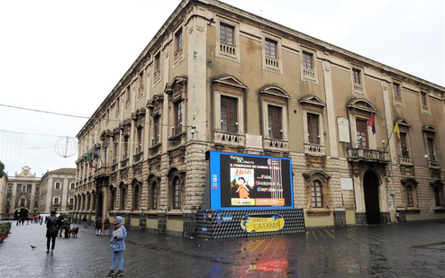 The back side of the Palazzo degli Elefanti.
