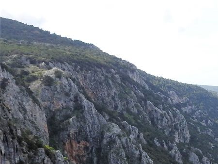The valley and the river Rados, seen from the monastery.