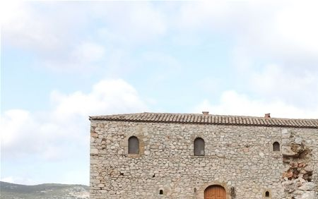 The residence of the monk is a separate building.