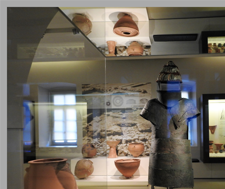 Exhibits in the Archeological Museum.