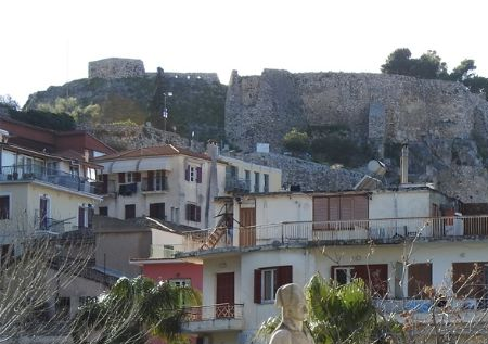 The Land Gate and Akronafplia fortress at the background.