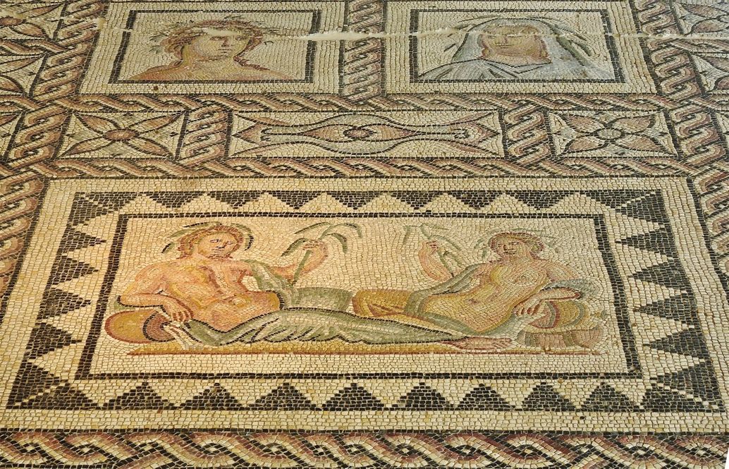 Mosaic of the River Gods (beginning of the 3rd century AD).